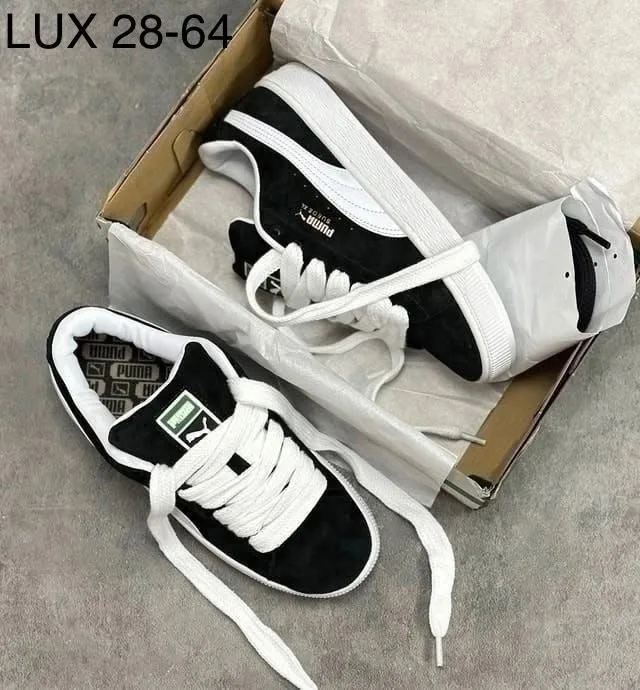 Мужские туфли PUMA из натуральной замши и кожи — фото 1
