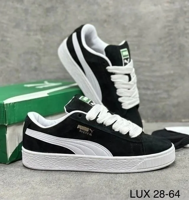 Мужские туфли PUMA из натуральной замши и кожи — фото 2