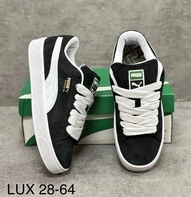 Мужские туфли PUMA из натуральной замши и кожи — фото 4