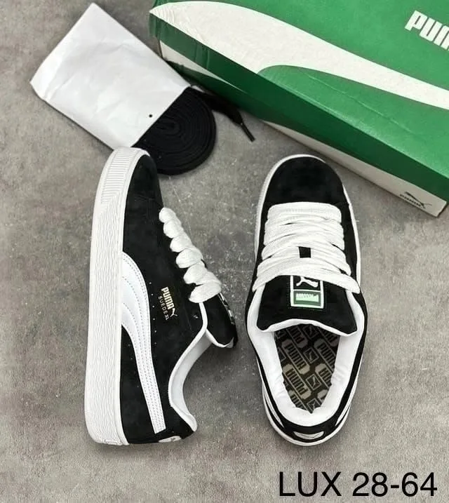 Мужские туфли PUMA из натуральной замши и кожи — фото 5