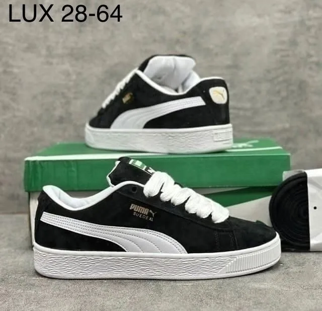 Мужские туфли PUMA из натуральной замши и кожи — фото 6