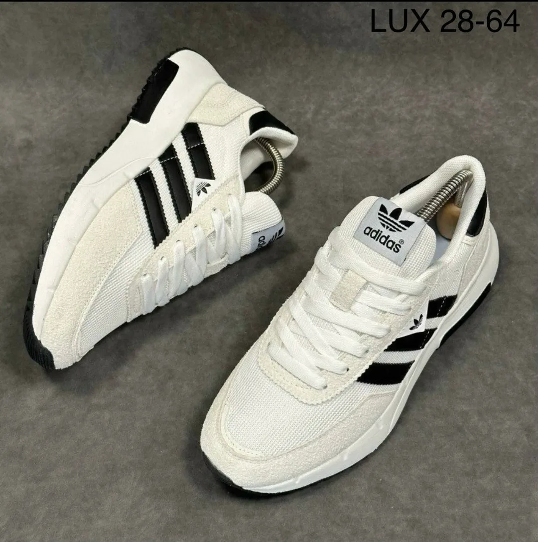 Кроссовки Adidas мужские натуральная замша — фото 4