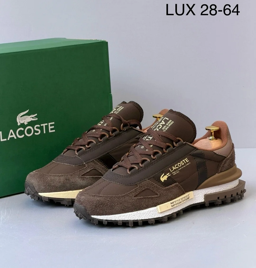 Мужские кроссовки LACOSTE из натуральной кожи — фото 4