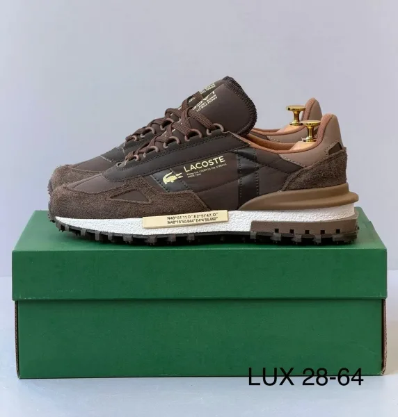 Мужские кроссовки LACOSTE из натуральной кожи — фото 8