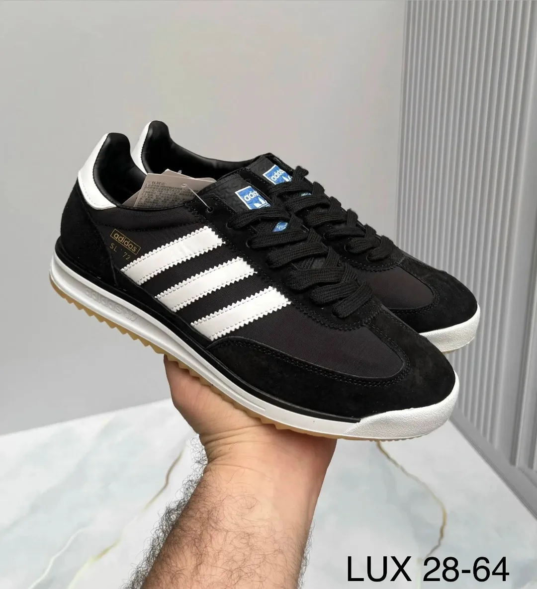 Кроссовки Adidas мужские натуральная замша — фото 1
