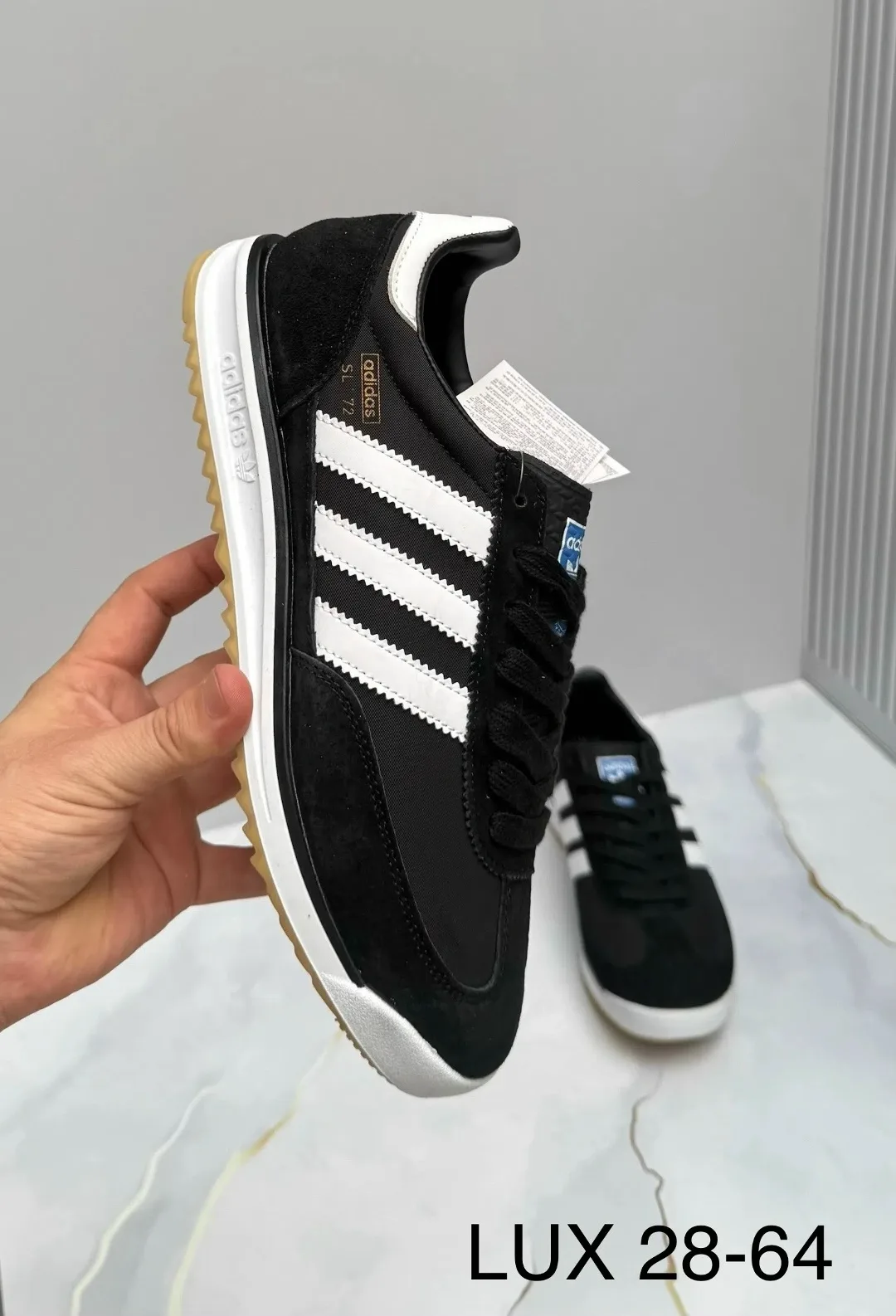 Кроссовки Adidas мужские натуральная замша — фото 3