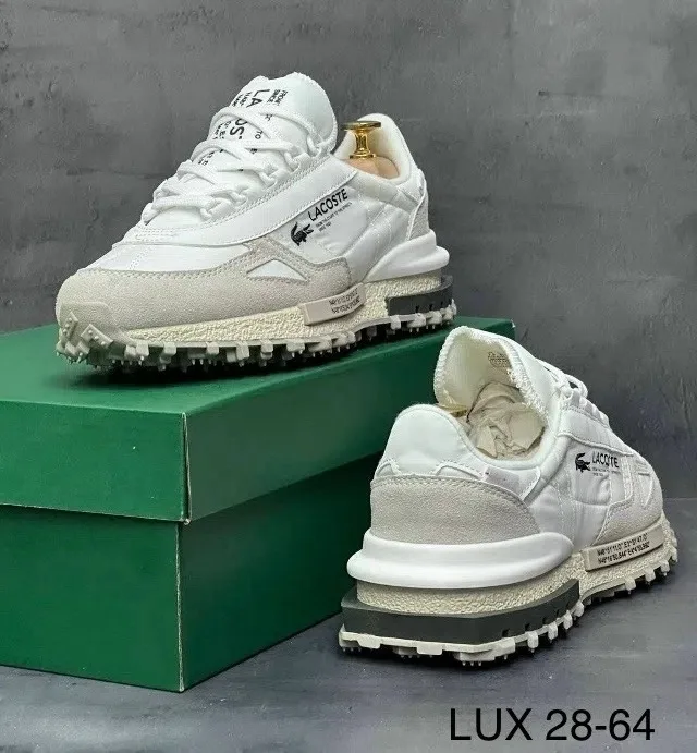 Кроссовки мужские LACOSTE из натуральной замши — фото 7