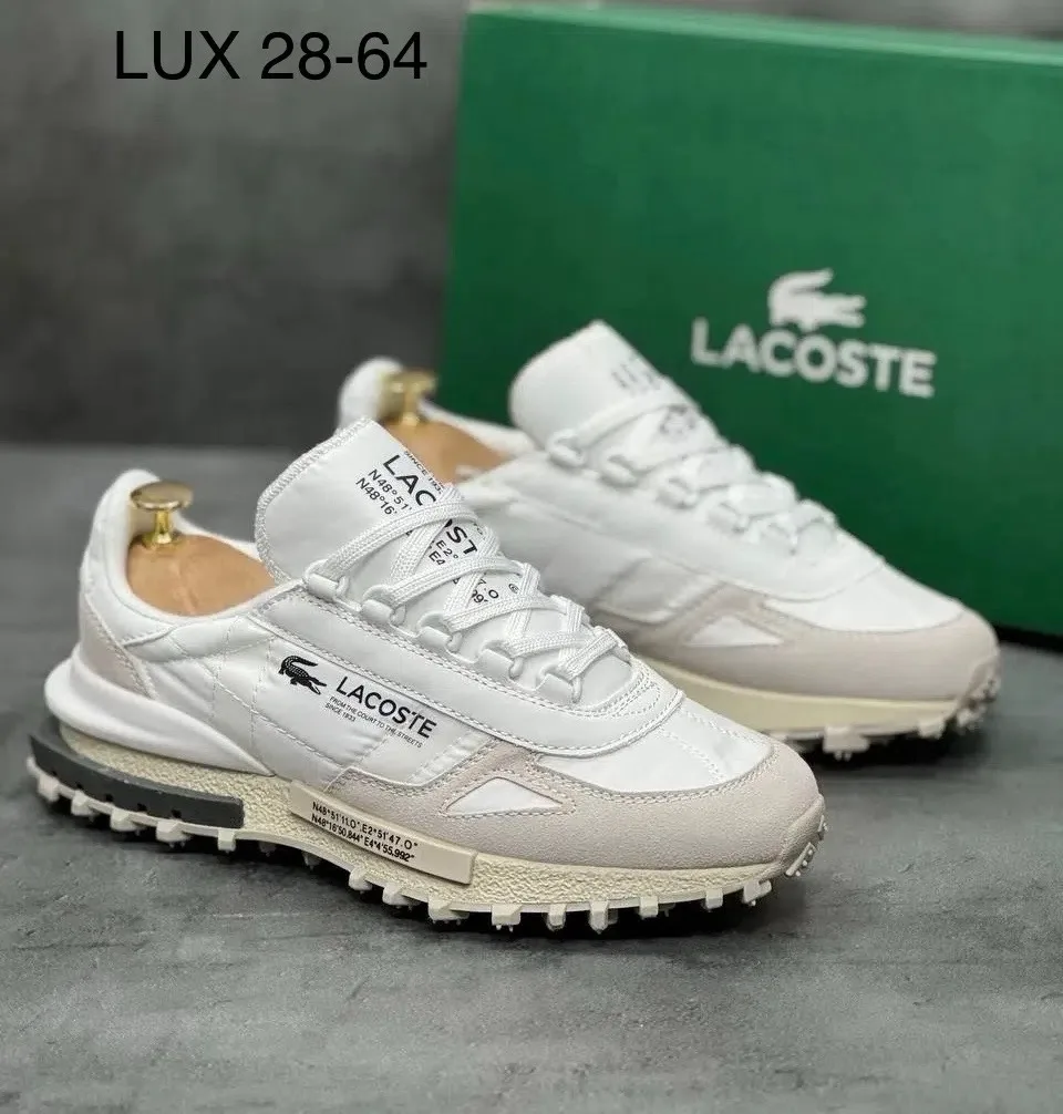 Кроссовки мужские LACOSTE из натуральной замши — фото 8