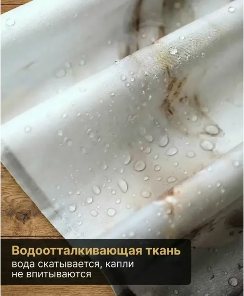 Штора (занавеска) для ванной, полиэстер — фото 8