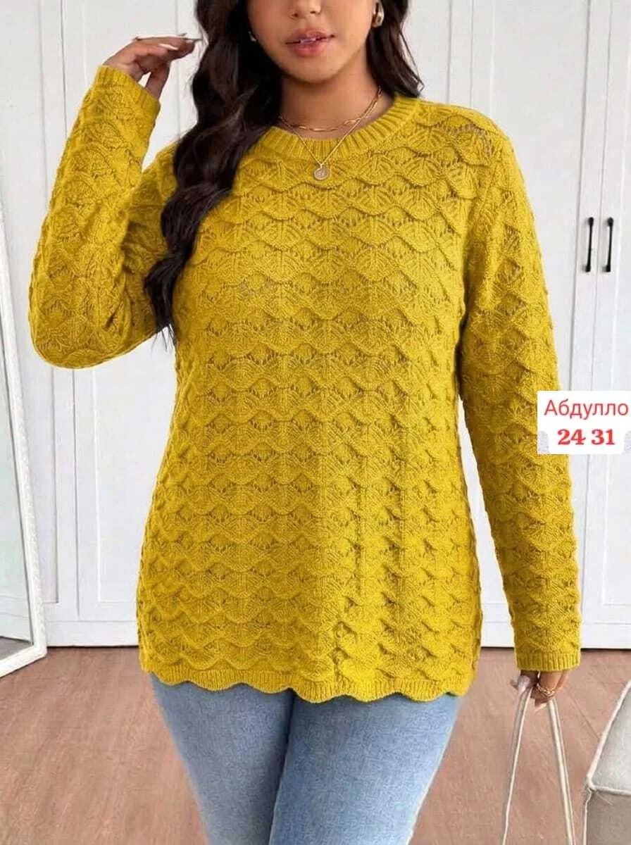 Свитер вязаный Oversize 46-56 — фото 2