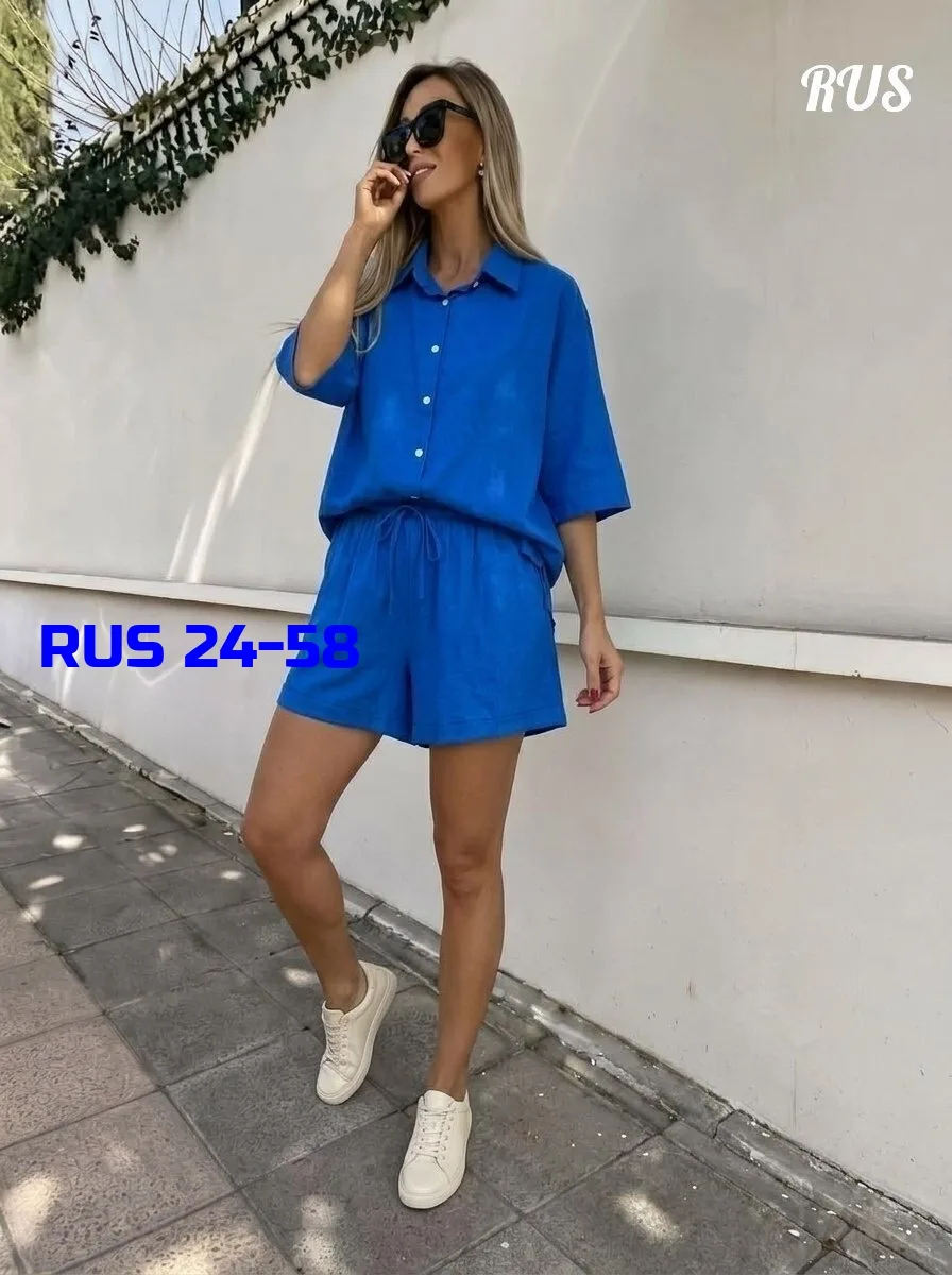 Костюм двойка из льна — фото 2