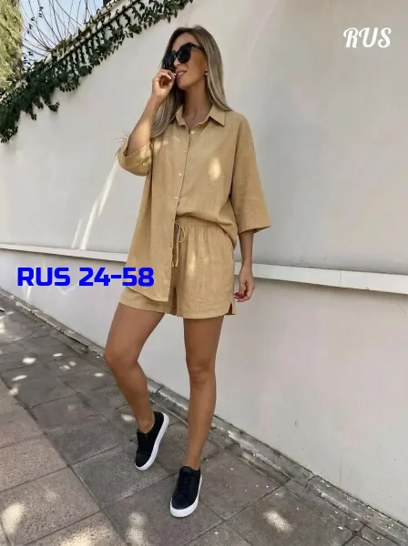 Костюм двойка из льна — фото 5