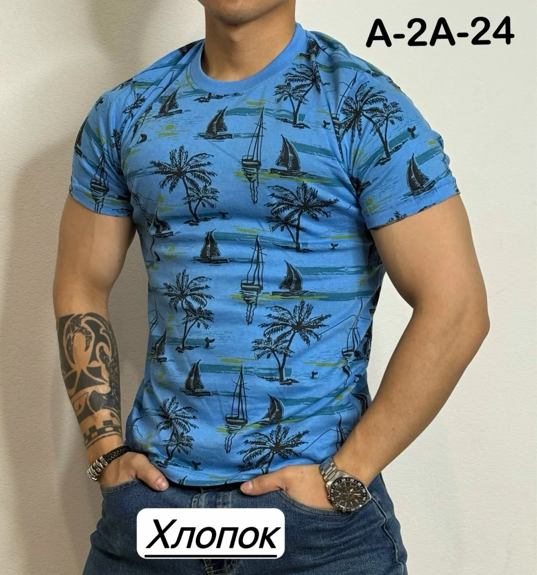 Мужская футболка из 100 хлопка — фото 4
