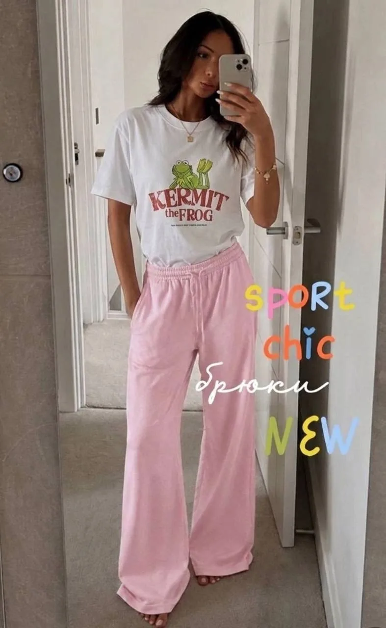 Брюки клеш sport chic — фото 1