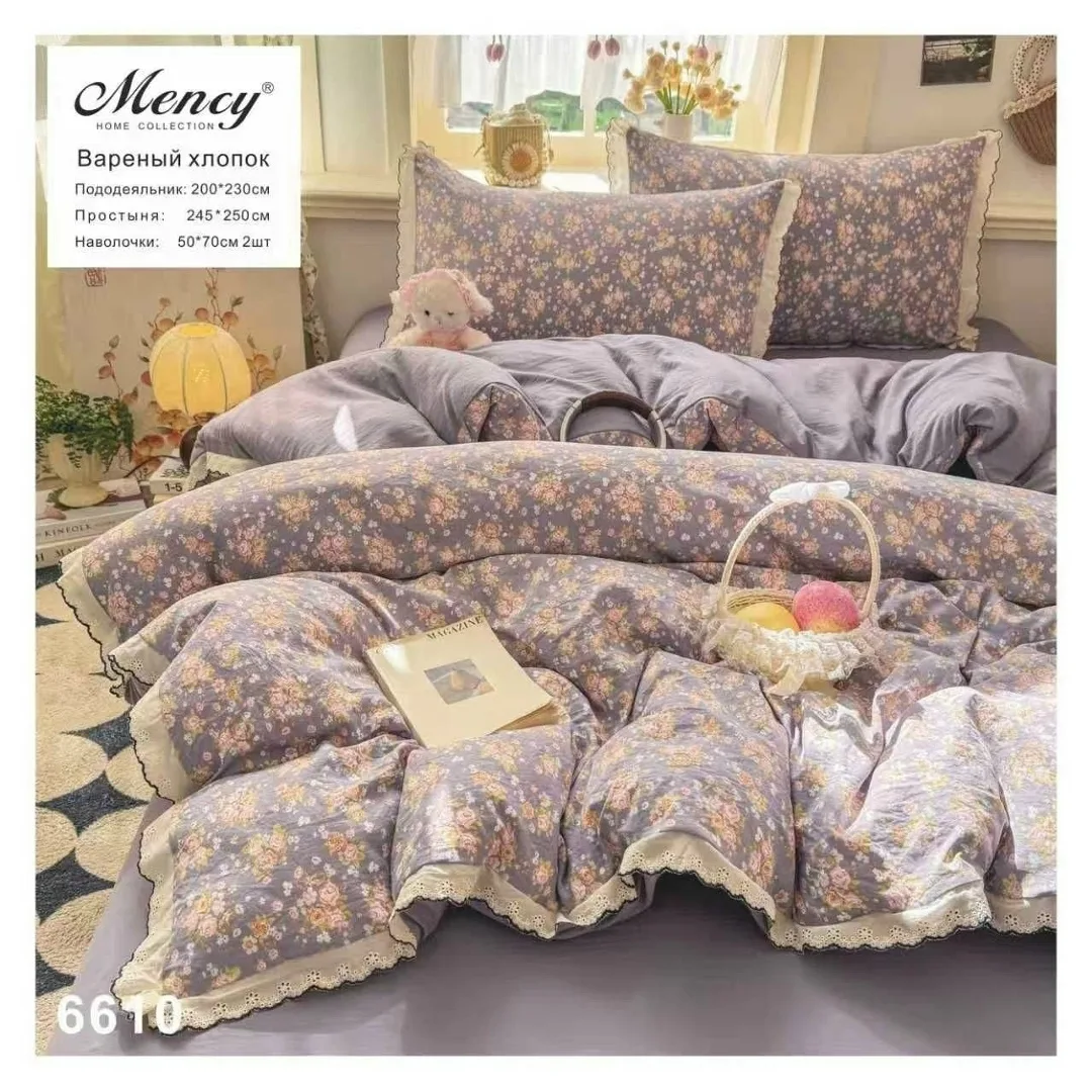 Комплект постельного белья, хлопок Белый — фото 8