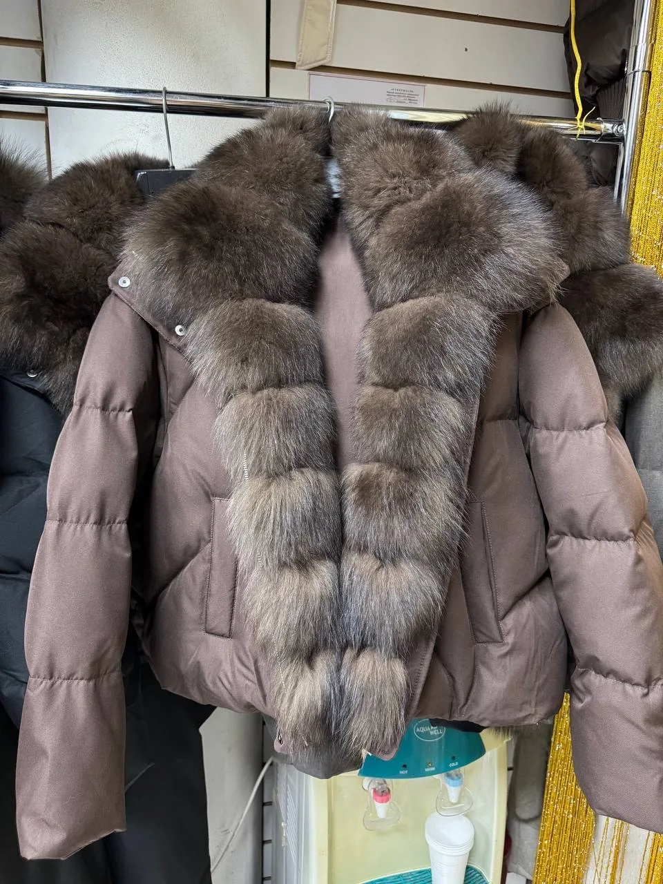 Бомбер с мехом песца — фото 1