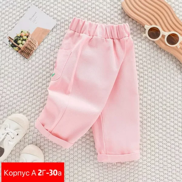 Штаны из натурального хлопка, цвет киви (kaki), подходят для повседневной — фото 2