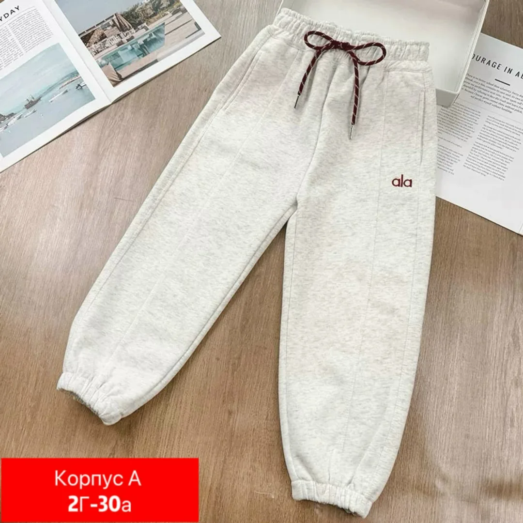 Спортивные штаны из двухнитки, подходят для повседневной носки — фото 1