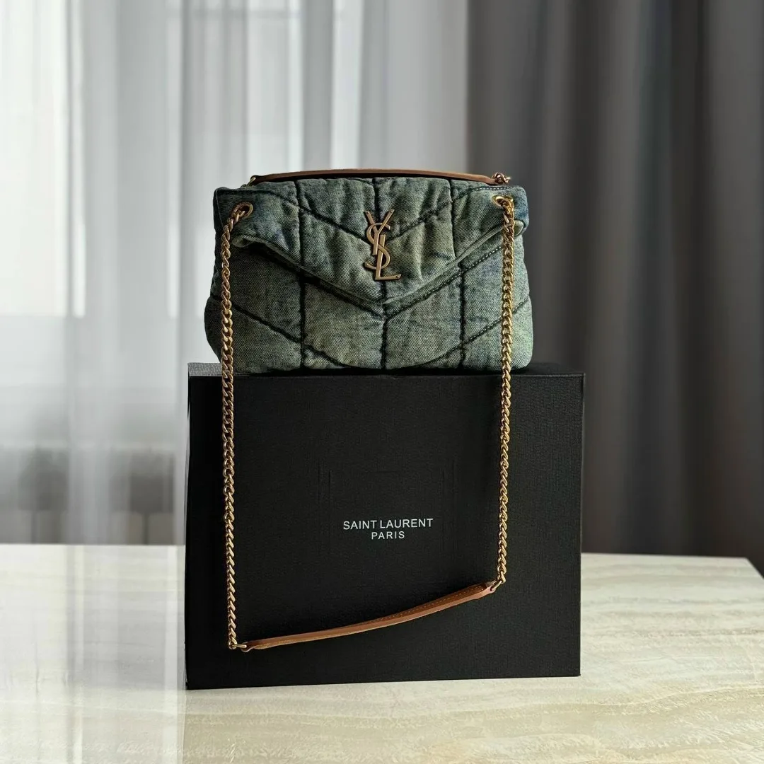 YSL сумка джинсовая Люкс — фото 6