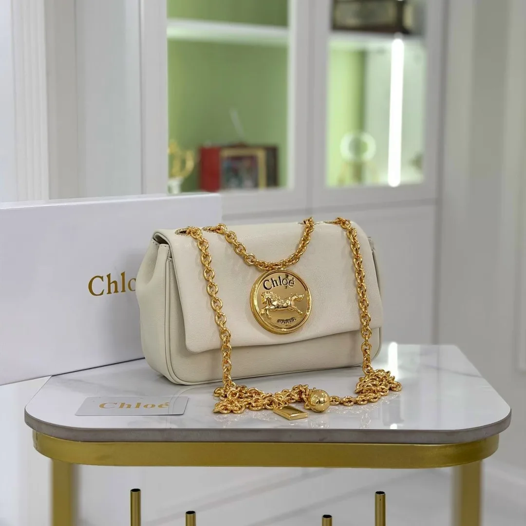 CHLOE сумка кожа + натуральная Люкс — фото 7
