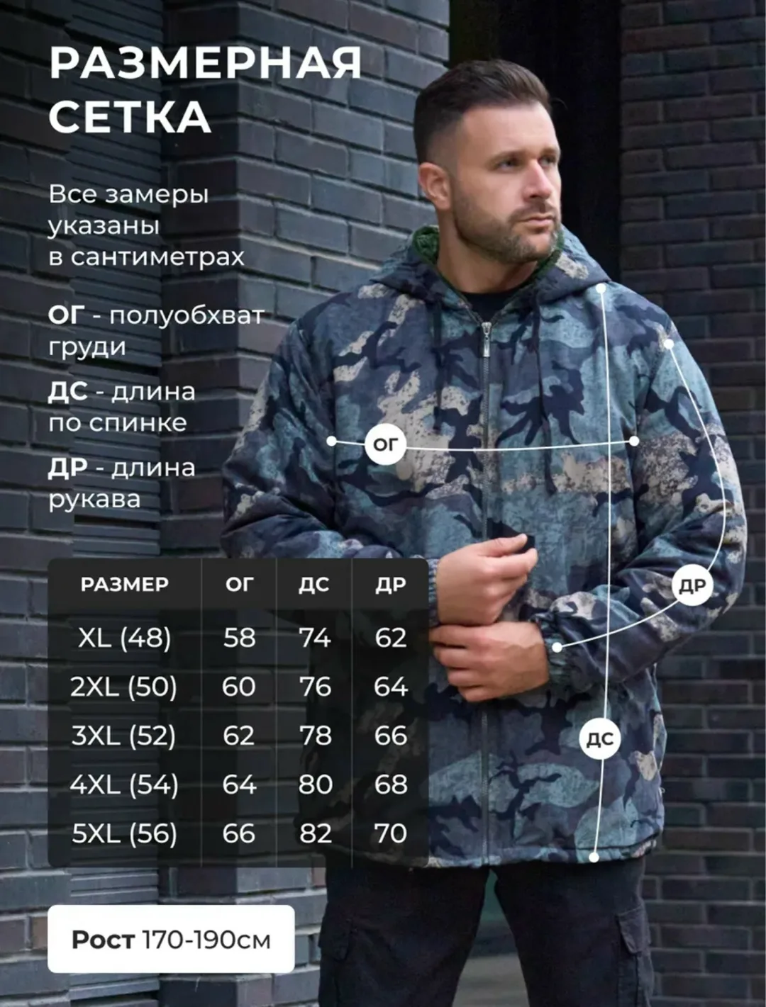 Куртка мужская с искусственным мехом — фото 4
