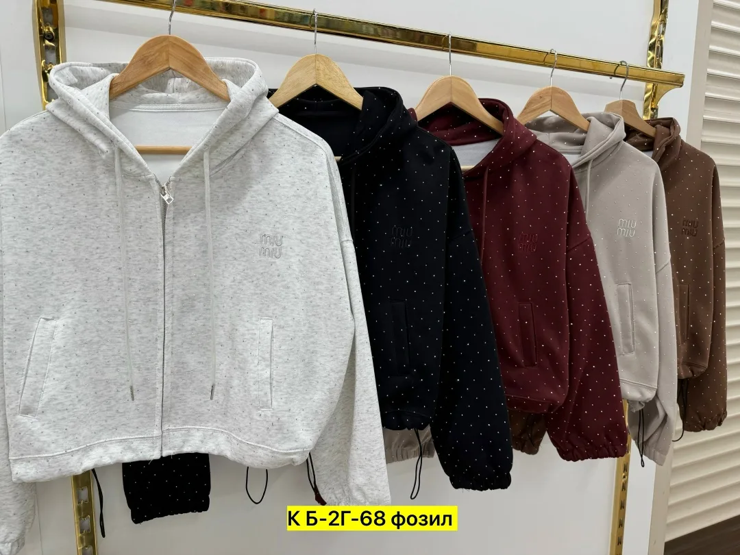 Худи из трехнитки с двойным капюшоном — фото 5