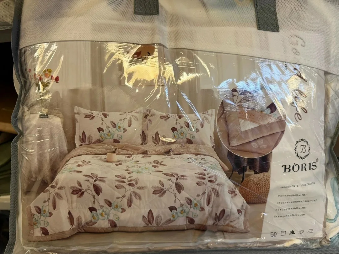 Комплект постельного белья, хлопок Белый — фото 8
