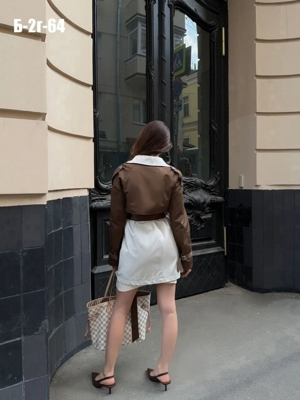 Тренч из вискозы и хлопка с водоотталкивающим покрытием — фото 2