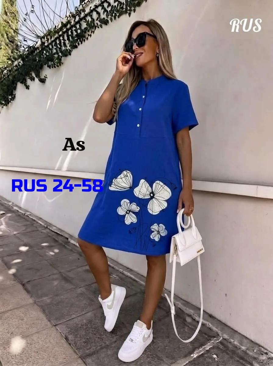 Платье льняное Х/Б — фото 3