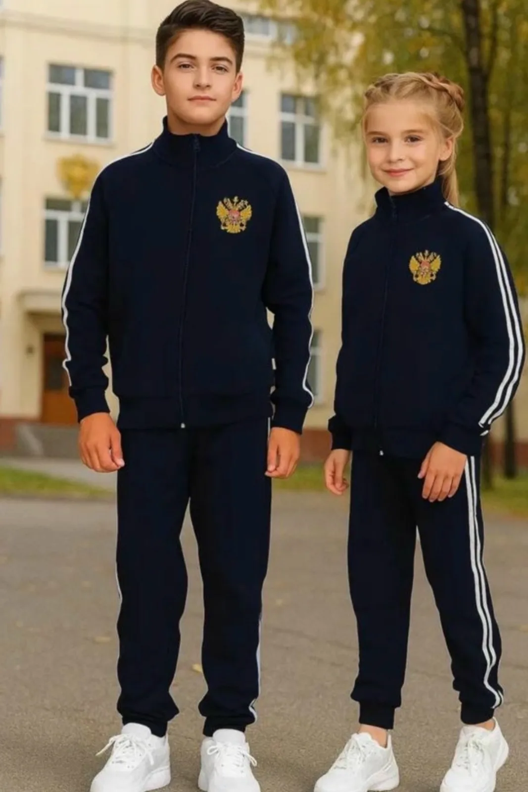 Новый костюм хлопок Ткань двух нитка — фото 1