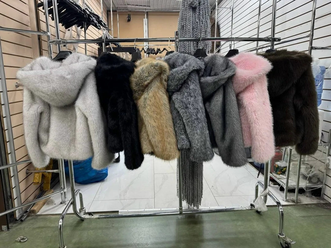 ЭКО Шуба мех песец — фото 5