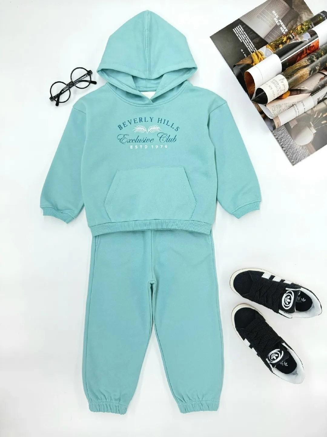 Костюм из трехнитки с начесом, подходит для девочки 2–7 лет — фото 4