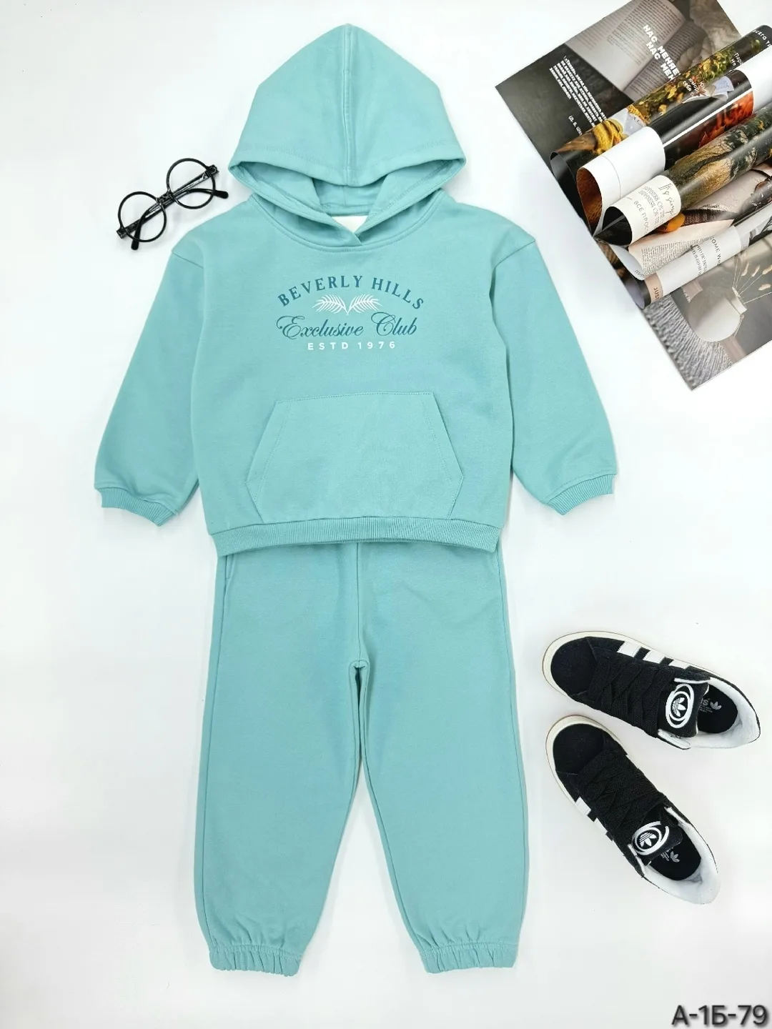 Костюм из трехнитки с начесом, подходит для девочки 2–7 лет — фото 5