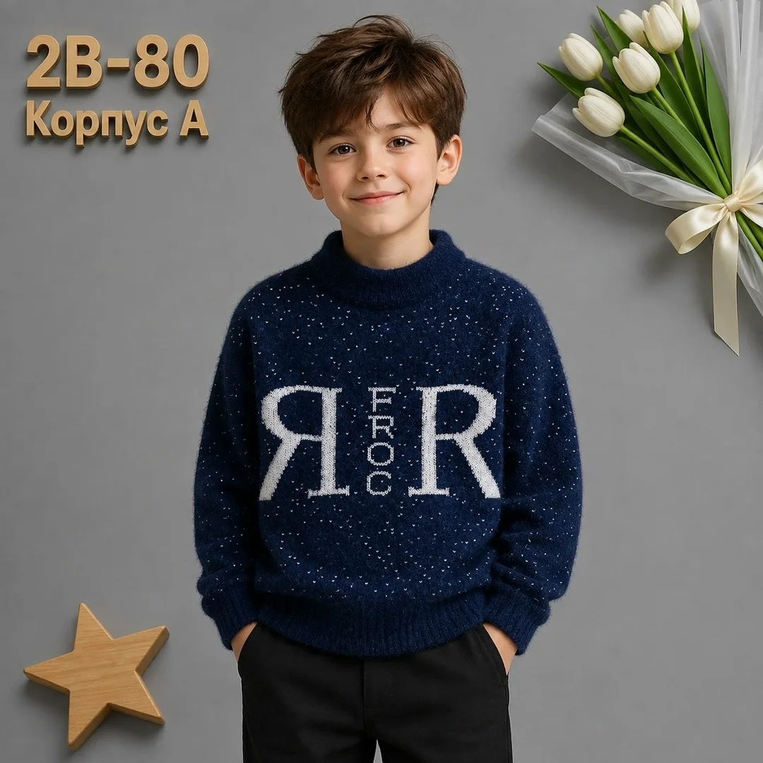 Свитер детский, х/б — фото 3