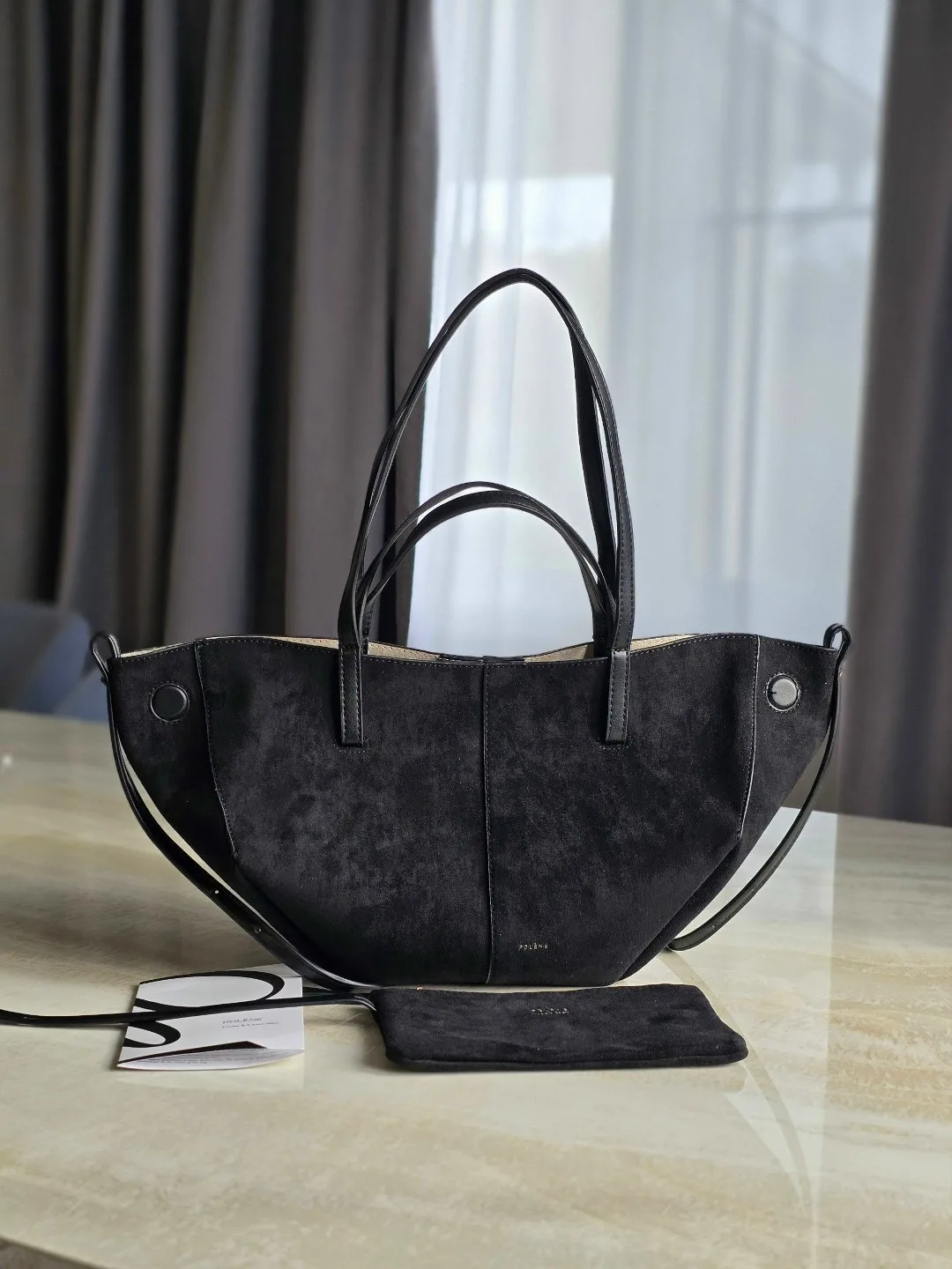 Сумка из экокожи и замши — фото 7