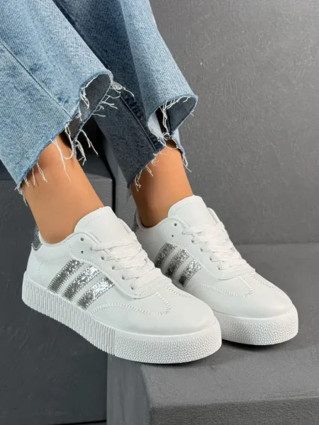 Кроссовки из эко-кожи — фото 9