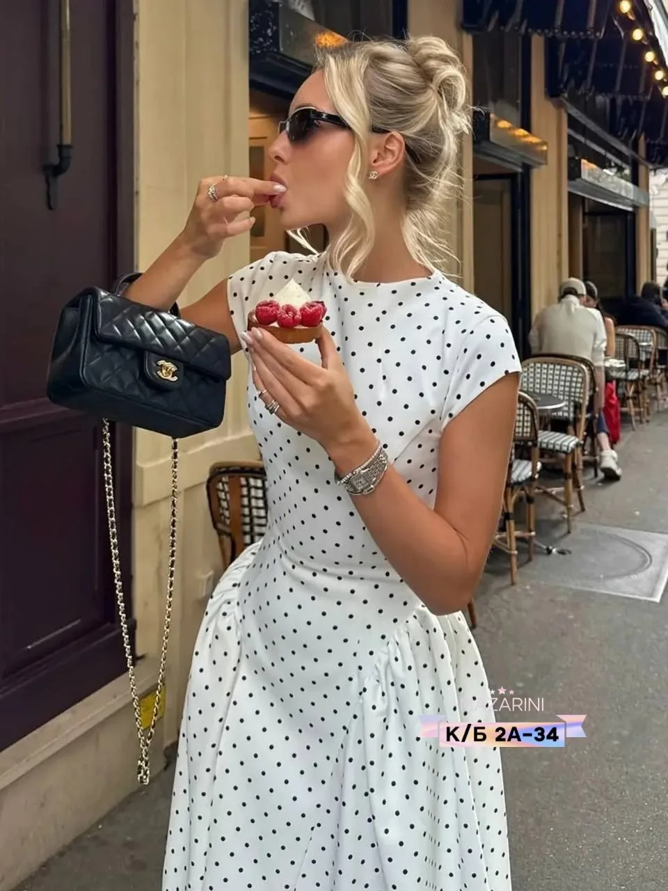 Эффектное платье премиального качества с акцентом на талии — фото 6