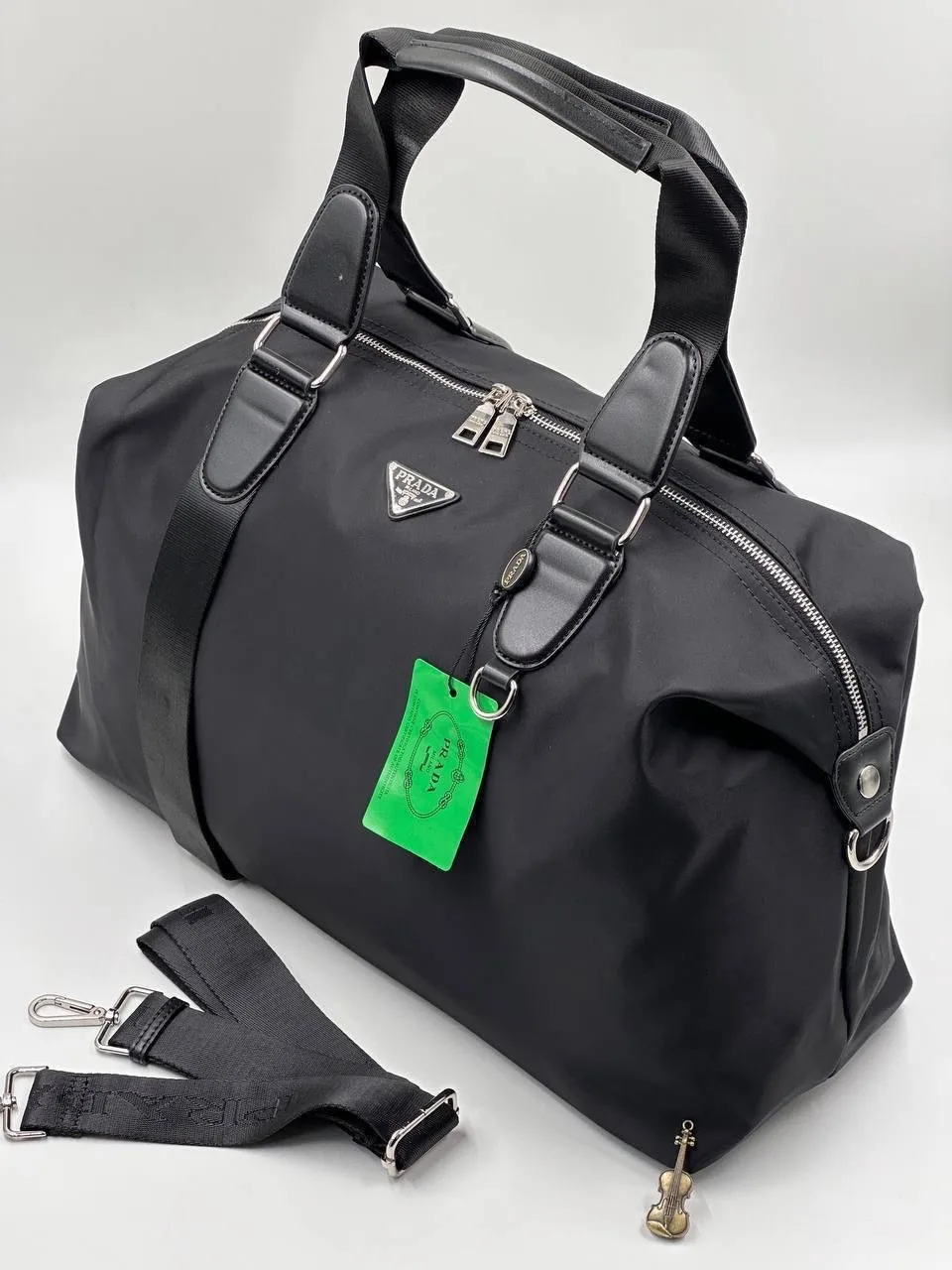 PRADA, сумка из нейлона и натуральной кожи — фото 4