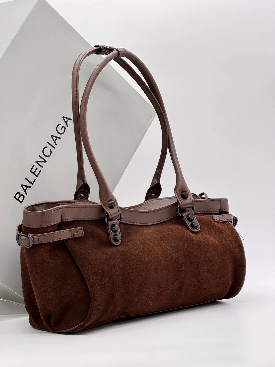 Сумка Balenciaga сити из натуральной кожи замша — фото 3