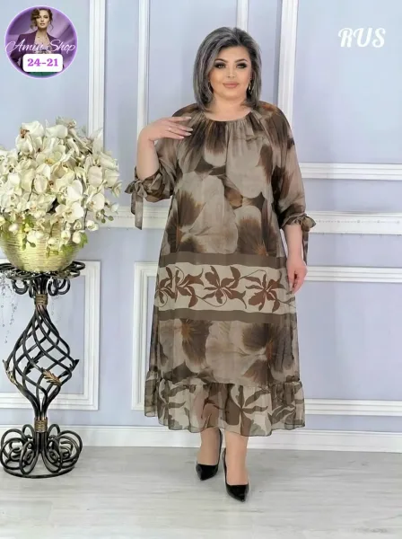 Платье из шифона с подкладкой пошива — фото 2