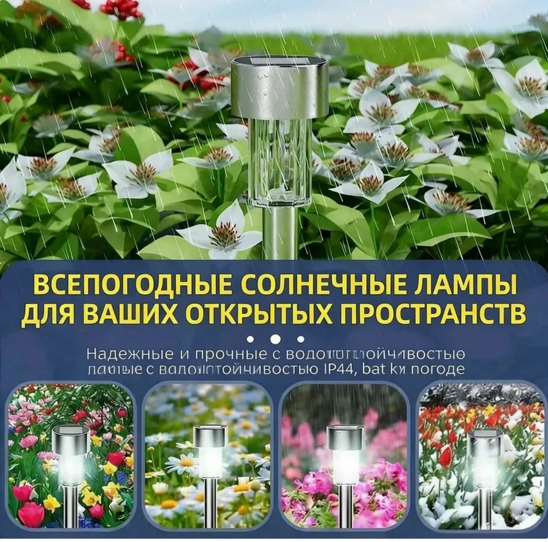Садовые светильники на солнечных батареях — фото 5