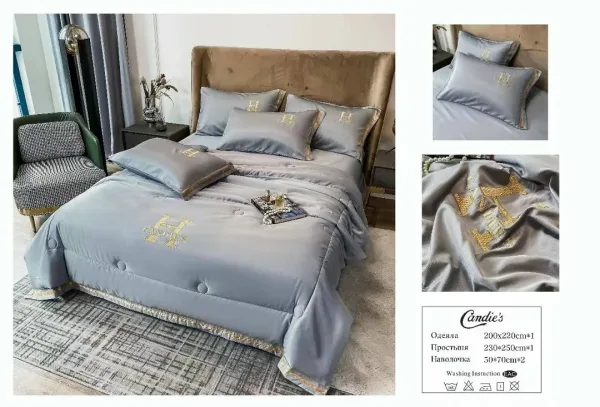 Комплект постельного белья, сатин Белый — фото 12