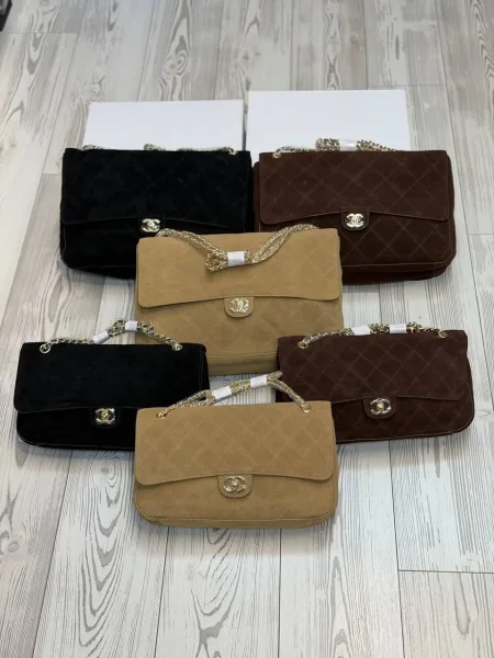 CHANEL сумка из натуральной замши