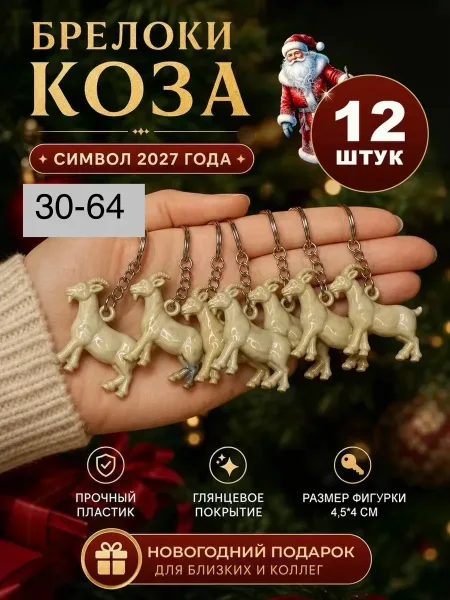 Набор брелоков для ключей Коза — фото 1