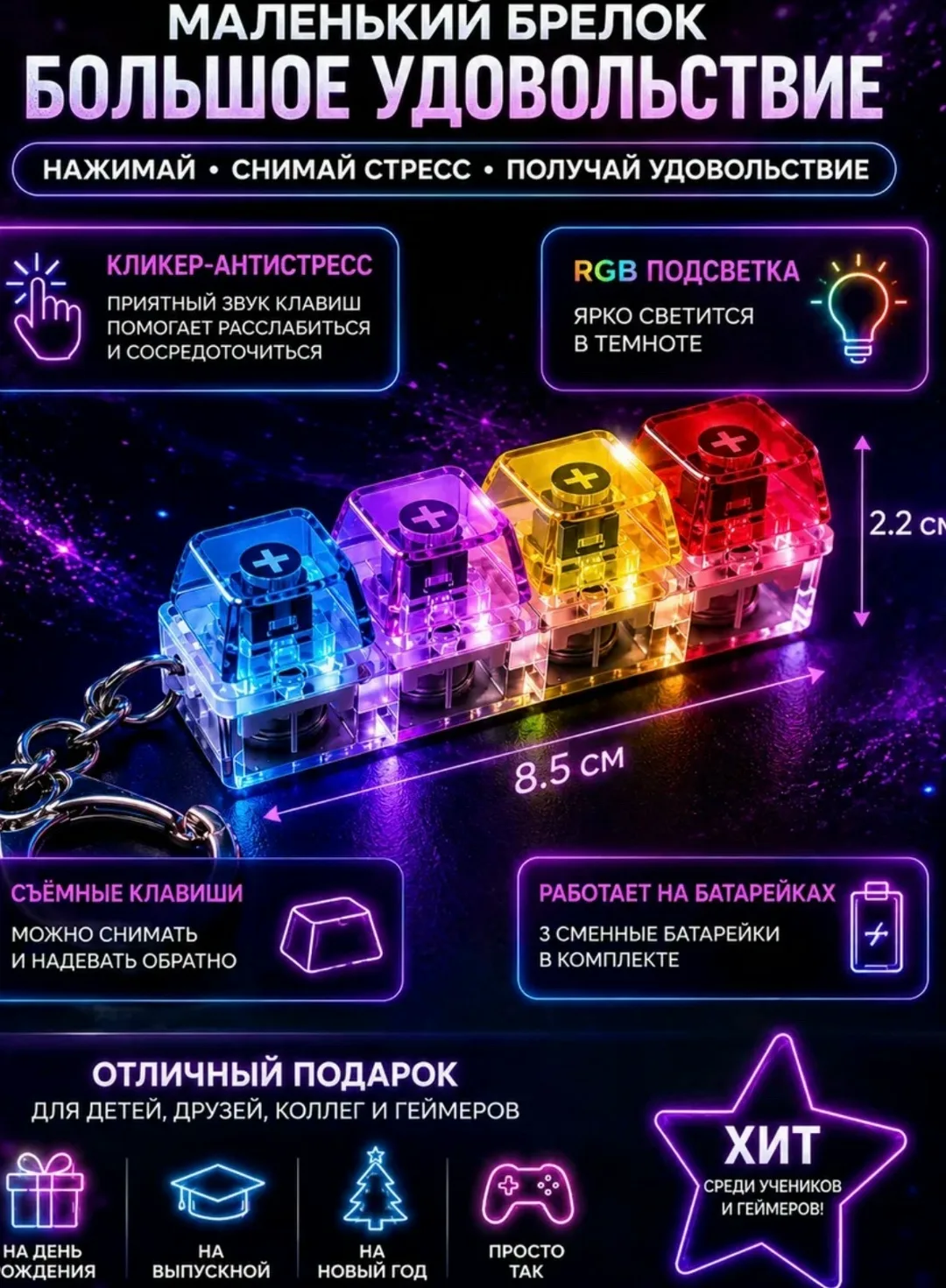 Антистресс кликер — фото 3