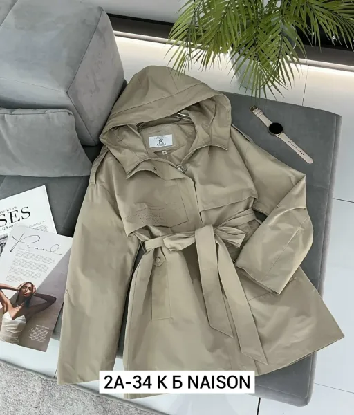 Лёгкая ветровка из полиэстера с капюшоном, подходит для весны — фото 4