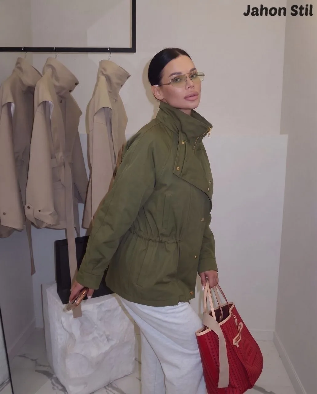 Качественные и безумно красивые тренчи с двойной защитой молния заклёпки и встроенная кулиска на талии — фото 7