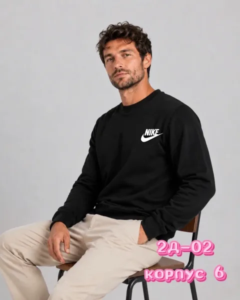 Худи Туника для мужчин, хлопок — фото 2