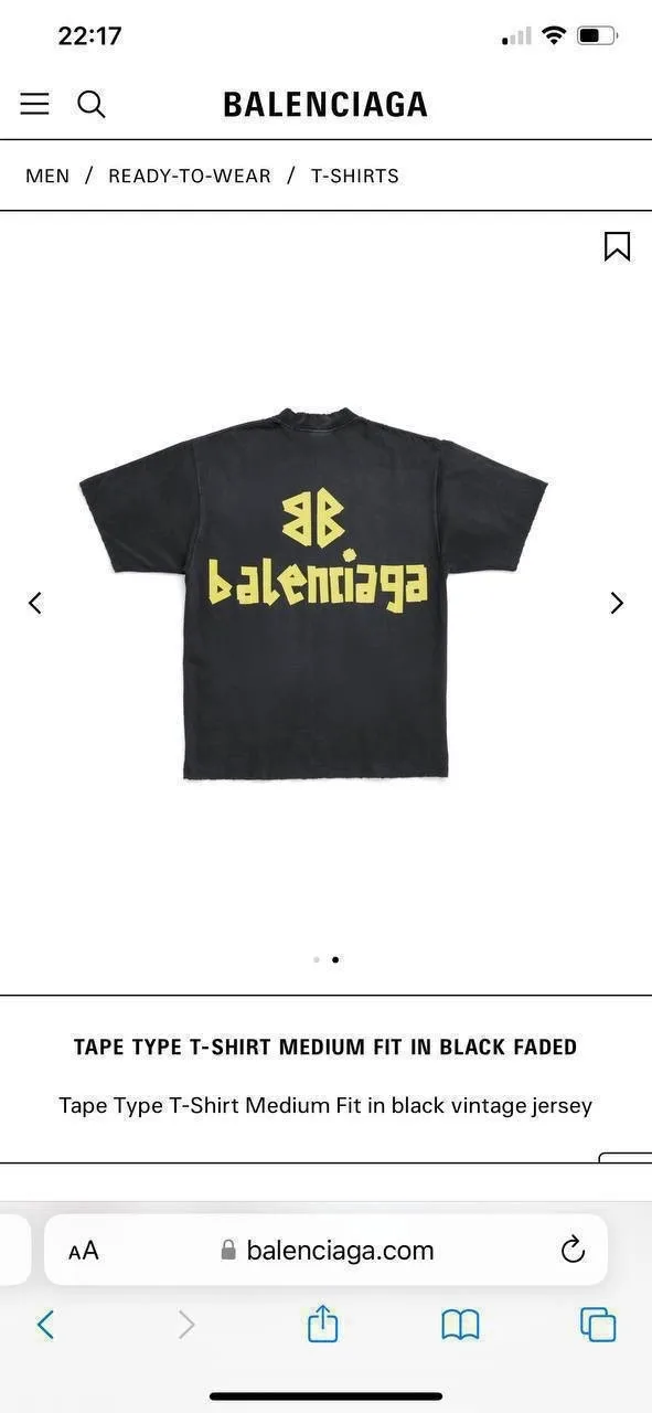 Футболка Balenciaga Tape — фото 11