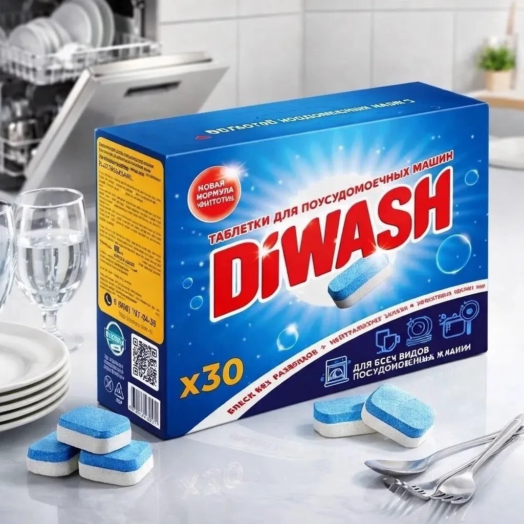 Таблетки для посудомоечной машины Diwash — фото 2
